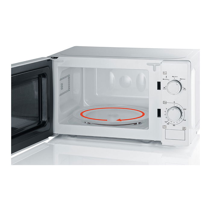 Severin MW 7770 Microondas Grill 800 W, 23 L, 5 Niveles de Potencia, Plato Giratorio de Vidrio, Acabado en Acero Inoxidable