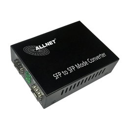 ALLNET Convertidor de Medios 1000BASE-SX/-LX a SFP Mini-GBIC ALL-MC108G-SFP-SFP, Gigabit Ethernet, Multimodo/Monomodo, 550m