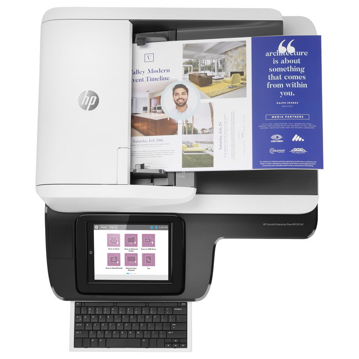 HP ScanJet Enterprise Flow N9120 fn2 Escáner de documentos A3 USB LAN 600x600 DPI 120 ppm HP ScanJet Enterprise Flow N9120 fn2 Escáner de documentos A3 USB LAN 600x600 DPI 120 ppm