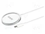 SAVIO Cargador de inducción Qi blanco 15W LA-11