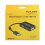 DeLOCK Adaptador DisplayPort a 1 x VGA + 1 x HDMI + 1 x DVI Negro 0.16m