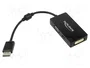 DeLOCK Adaptador DisplayPort a VGA, HDMI y DVI Negro 0,16 m