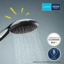 Grohe Vitalio Start 110 Rociador de Ducha 27940001, 1 Chorro Lluvia, Ahorro de Agua, Proceso Antical, Cromo