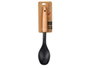 Kinvara Cuchara de Cocina con Mango de Madera Plástico (PBT) Negro y Natural 33.5x33.5x3.5 cm (Set de 12)