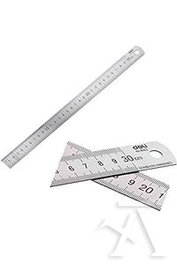 FRAGA IMPORT, S.L. Regla de 30 cm de aluminio con banda antideslizante