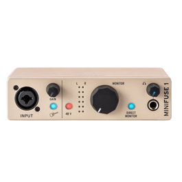 Arturia Minifuse 1 Champagne Interfaz USB compacta para grabación de voz, guitarra, sintetizadores. Edición limitada.