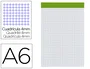 Liderpapel Bloc notas cuadro 4 mm A6 80 hojas
