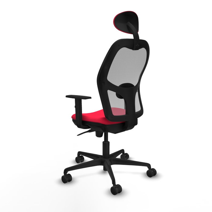 PIQUERAS Y CRESPO Silla de oficina Jorquera Mecanismo Sincro Rojo/Gris