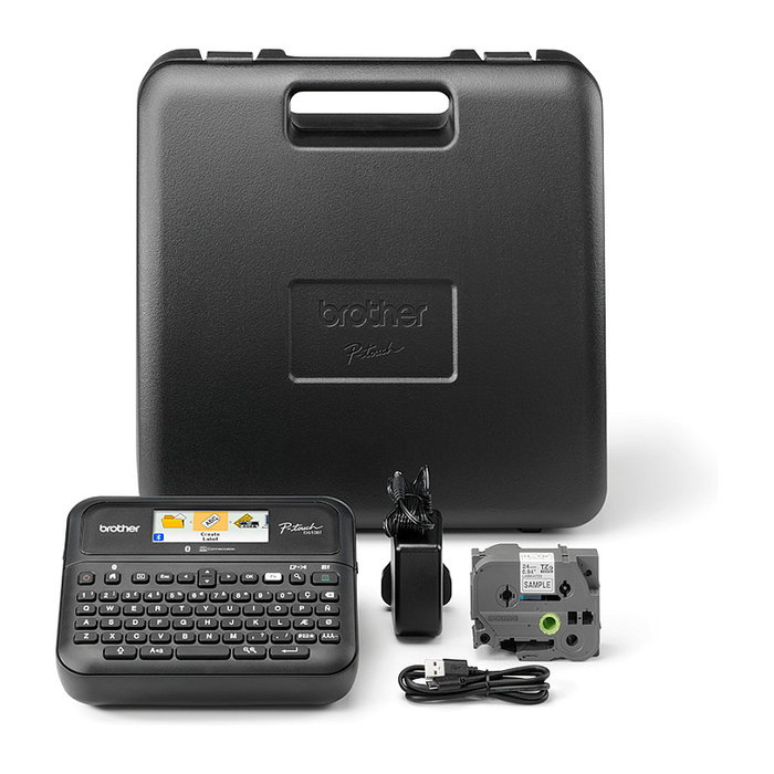 Brother P-touch PT-D610BTVP Rotuladora de Sobremesa con Bluetooth, USB y Maletín