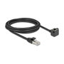 DeLOCK 81098 Cable de extensión de red Cat.6 F/UTP RJ45 2 m Negro