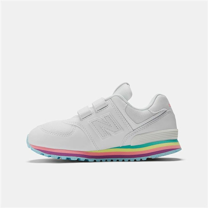 Zapatillas Deportivas Infantiles New Balance 574 Core Hook Loop Blanco Zapatillas Deportivas Infantiles New Balance 574 Core Hook Loop Blanco