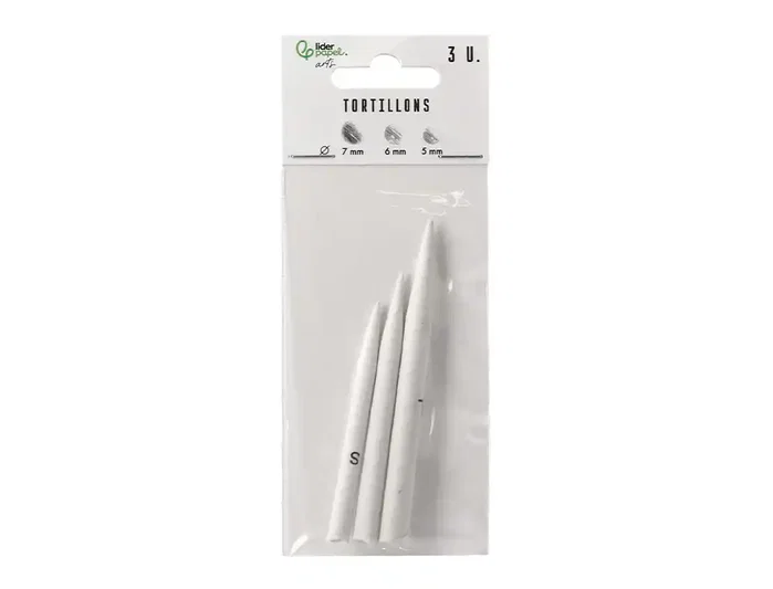 Liderpapel Set de 3 Difuminos Diámetros Surtidos 70 mm / 80 mm / 90 mm