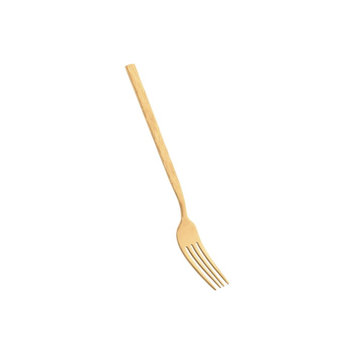 DKD Home Decor Set de Cubertería de 16 Piezas en Acero Inoxidable Dorado Rugoso
