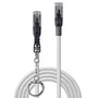Lindy 47609 Cable de Red Ethernet Cat6a S/FTP (S-STP) RJ45 Macho a Macho, Gris, 20 Metros