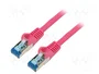 GOOBAY Patch Cord Cat 6a S/FTP 1m Rosa