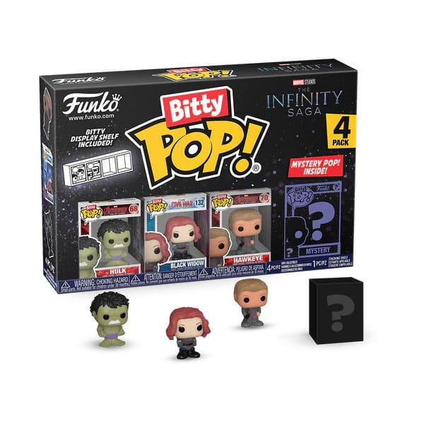 FUNKO Marvel The Infinity Saga Bitty POP! Pack de 4 Figuras Hulk