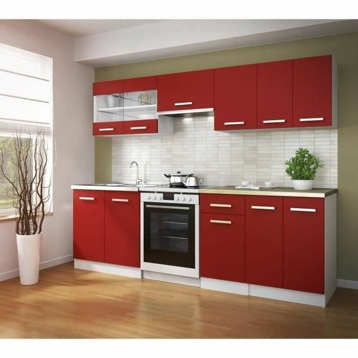 AUCUNE ULTRA Mueble de cocina alto L 80 cm - rojo mate AUCUNE ULTRA Mueble de cocina alto L 80 cm - rojo mate