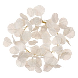 Ixia Corona Blanca de PVC para Jardín 35 x 35 cm