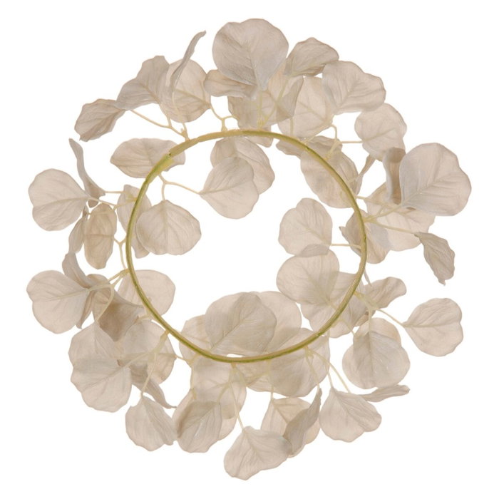 Ixia Corona Blanca de PVC para Jardín 35 x 35 cm