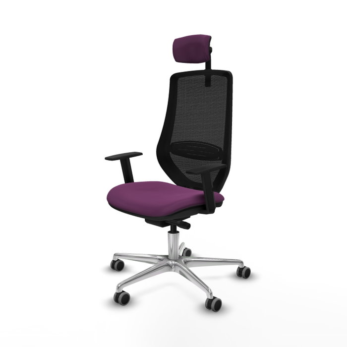 PIQUERAS Y CRESPO Silla de oficina Mardos con mecanismo Sincro/Traslack, Morado y Negro PIQUERAS Y CRESPO Silla de oficina Mardos con mecanismo Sincro/Traslack, Morado y Negro