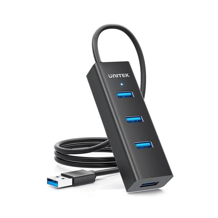 Hub usb-a activo unitek 5gbps, 4 puertos usb-a