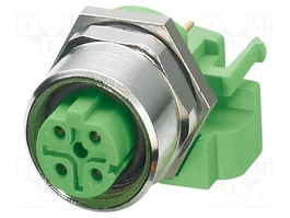 PHOENIX CONTACT Conector M12 hembra de 4 pines industrial IP67