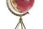 DKD Home Decor Globo Terráqueo Aluminio y PVC Dorado 18,5x16,5x38 cm