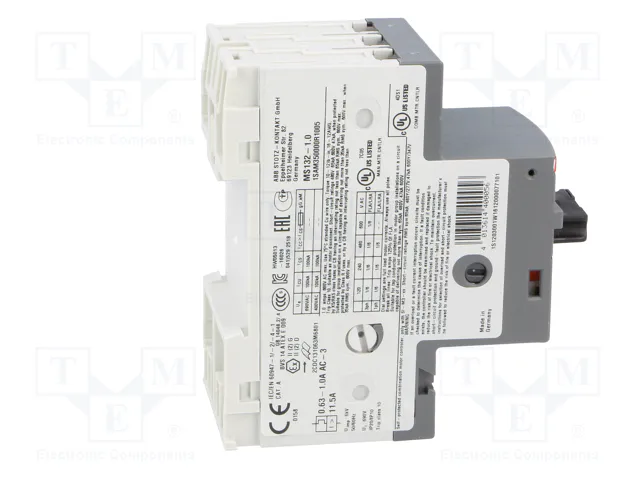 ABB MS132-1.0 Interruptor motorizado 0,25kW 208÷690VAC