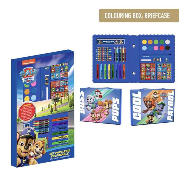 Cerdá Set Papelería Coloreable Caja Paw Patrol 26.7 x 45.3 x 3.0 cm