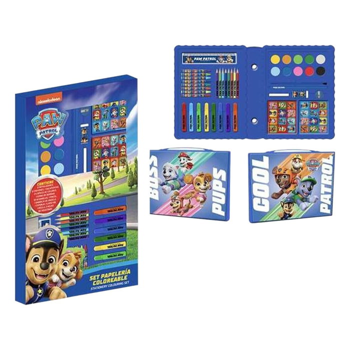 Cerdá Set de Papelería Coloreable Paw Patrol Azul