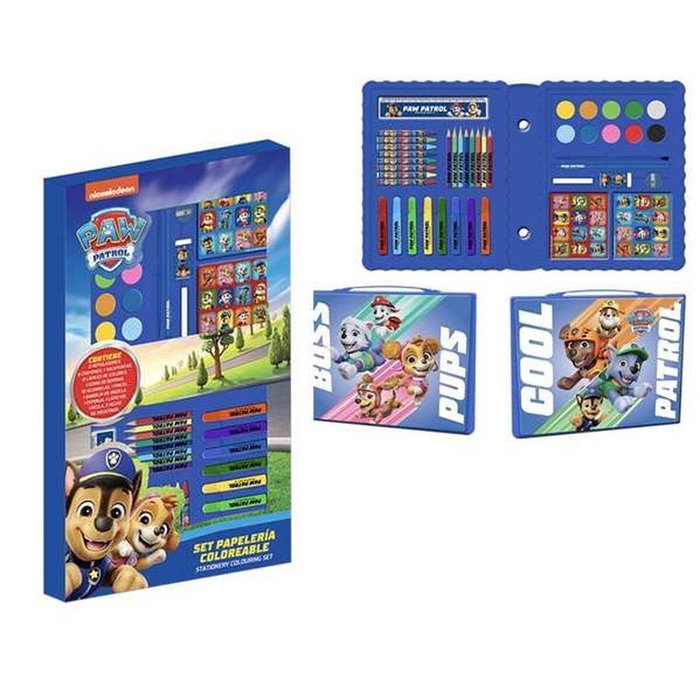 Cerdá Set de Papelería Coloreable Paw Patrol Azul
