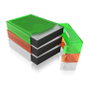 ICY BOX IB-AC602b-6 Funda de Protección para Disco Duro 3.5" – 6 Colores (Azul, Verde, Gris, Naranja, Rojo, Blanco)