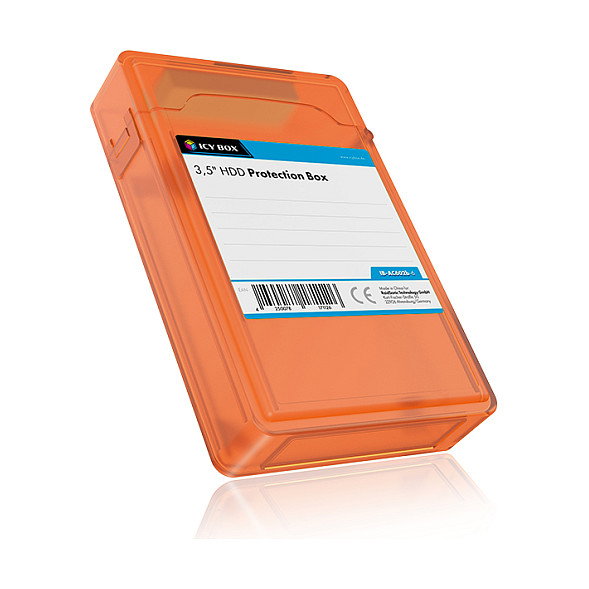ICY BOX IB-AC602b-6 Funda de Protección para Disco Duro 3.5" – 6 Colores (Azul, Verde, Gris, Naranja, Rojo, Blanco)
