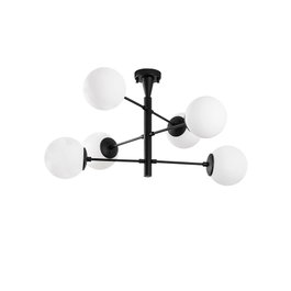 Opviq Lámpara de Araña 10171 Negra 75 x 75 x 40 cm