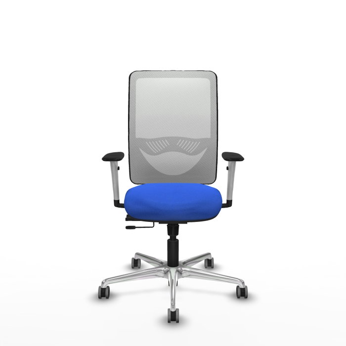 PIQUERAS Y CRESPO Silla de oficina Zulema con mecanismo Sincro/Traslack, Azul y Blanco PIQUERAS Y CRESPO Silla de oficina Zulema con mecanismo Sincro/Traslack, Azul y Blanco
