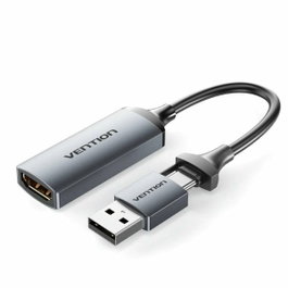 Vention Conversor HDMI Hembra a USB/USB Tipo-C Macho 4K 60Hz Negro