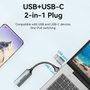 Vention Conversor HDMI Hembra a USB/USB Tipo-C Macho 4K 60Hz Negro