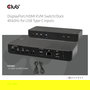 Club 3D Conmutador KVM 4K60Hz 2 Entradas USB-C, HDMI, DisplayPort, 3xUSB-A, 2xUSB-C, LAN, Negro