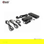 Club 3D Conmutador KVM 4K60Hz 2 Entradas USB-C, HDMI, DisplayPort, 3xUSB-A, 2xUSB-C, LAN, Negro