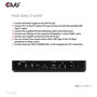 Club 3D Conmutador KVM 4K60Hz 2 Entradas USB-C, HDMI, DisplayPort, 3xUSB-A, 2xUSB-C, LAN, Negro
