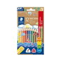 Staedtler Triplus Jumbo Lápices de Colores Surtidos 10+2 con Sacapuntas de Regalo