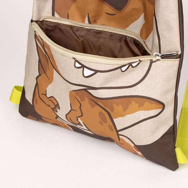 Cerdá Saquito Escolar Jurassic Park, Mochila para Niños, Color Ocre
