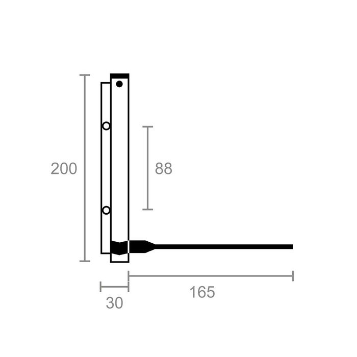 Brimic mc02 bl m57201 Muelle Cierrapuertas con Brazo en Aluminio Blanco 200x30mm Carga 40-45kg