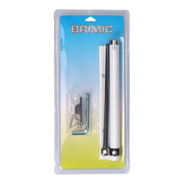 Brimic mc02 bl m57201 Muelle Cierrapuertas con Brazo en Aluminio Blanco 200x30mm Carga 40-45kg