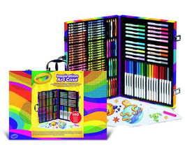 Crayola Maletín del Artista Arcoiris 140 Piezas Incluye 15 Hojas de Papel 39,5x4x28 cm