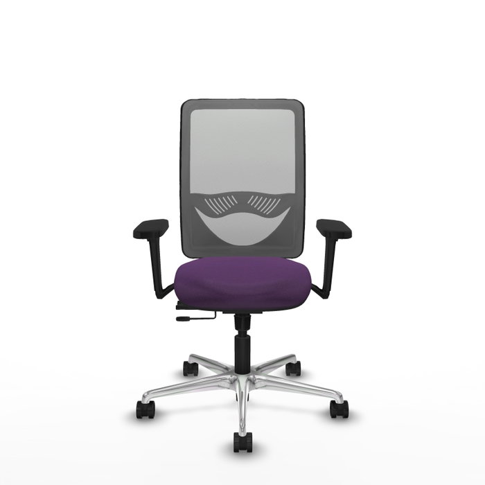 PIQUERAS Y CRESPO Silla de oficina Zulema con mecanismo Sincro/Traslack, Morado y Gris PIQUERAS Y CRESPO Silla de oficina Zulema con mecanismo Sincro/Traslack, Morado y Gris