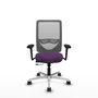 PIQUERAS Y CRESPO Silla de oficina Zulema con mecanismo Sincro/Traslack, Morado y Gris