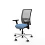 PIQUERAS Y CRESPO Silla de oficina Zulema Azul cielo y Gris