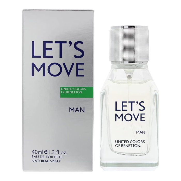 Benetton Let's Move Agua de Tocador para hombres 40 ml Benetton Let's Move Agua de Tocador para hombres 40 ml