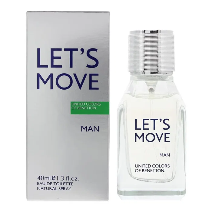 Benetton Let's Move Agua de Tocador Para hombres 40 ml